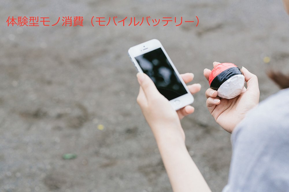 体験型モノ消費(モバイルバッテリー)