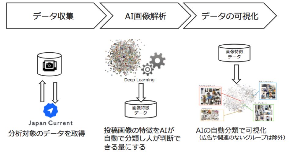 AI画像解析　分析ステップのイメージ